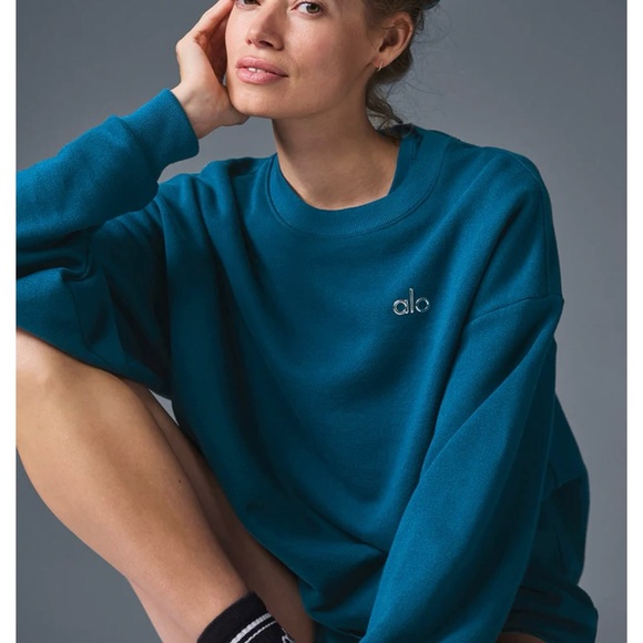 トップス alo Cropped Accolade Crewneck Cropped Accolade Crewneck - Black | ALO